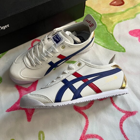 Onitsuka Tiger White Leather Sneakers